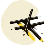 6 lápices carioca de regalo, para que pintes tu calendario