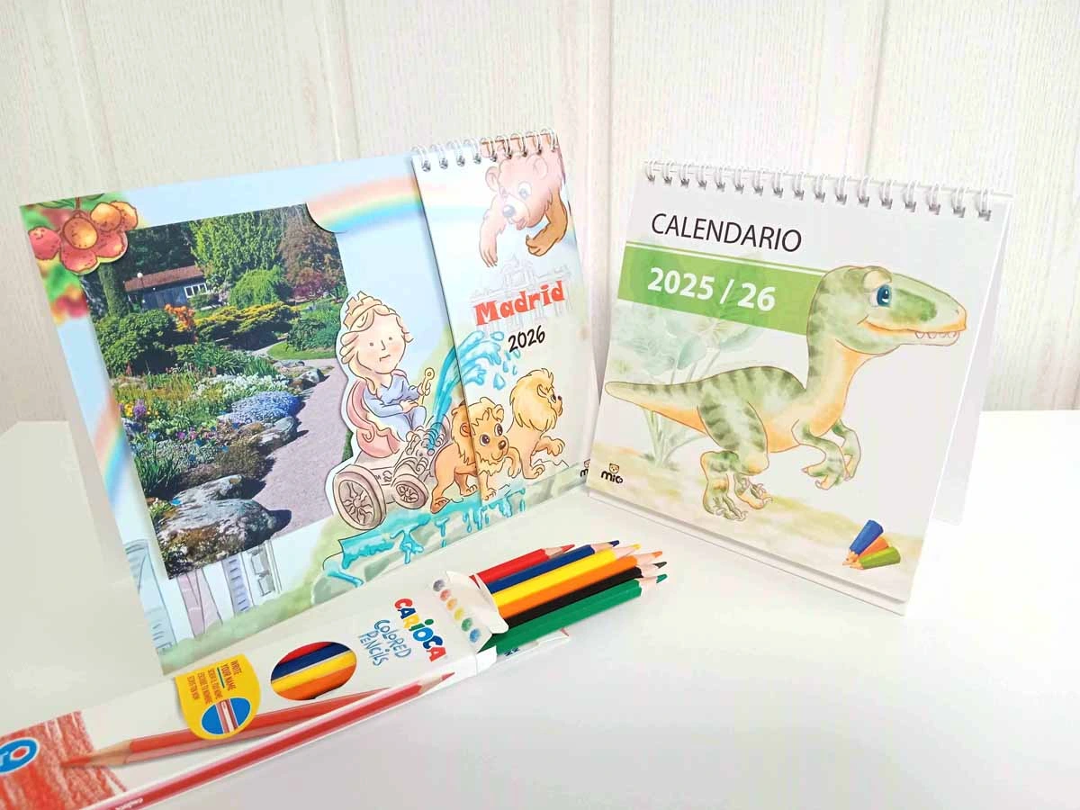 Imprimir calendario Alcalá de Henares | Calendario de mesa personalizado Coslada