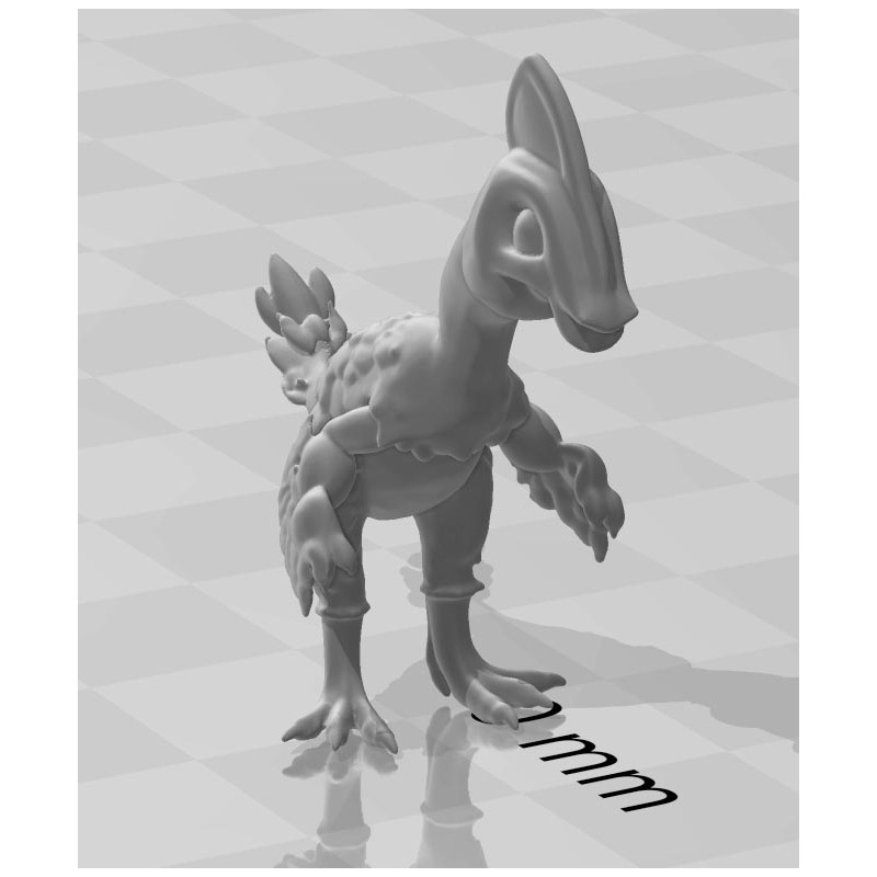 Figura Ornitomimo 3D