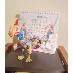 Figura Ornitomimo 3D