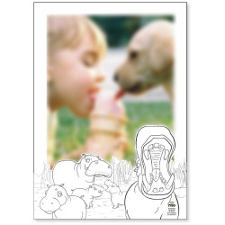 jpg coloreable hipopótamos