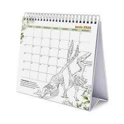 Calendario de Escritorio Dinosaurios 2025-2026