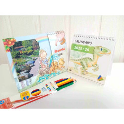 Pack 2 calendarios + caja de 6 lápices de colores - Corredor del Henares