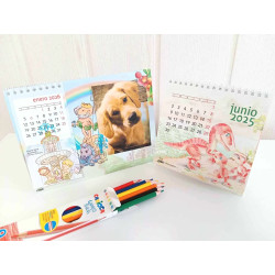 Caja de seis lápices de colores Carioca incluida en el pack de calendarios ilustrados para Ajalvir y Paracuellos.