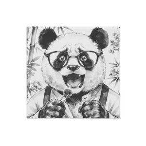 Funda cojin panda moderno serie PandIA Noir