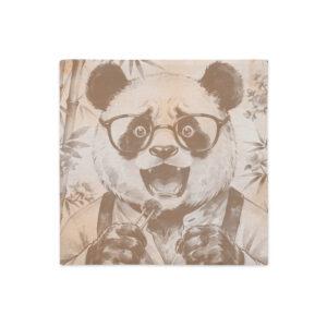 Funda de cojin panda moderno serie PandIA Terra