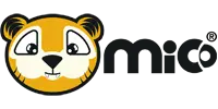 Logo de MICO con ilustración de tigre estilo cartoon y tipografía moderna, marca de **diseño de autor** de Lanza4Cero.